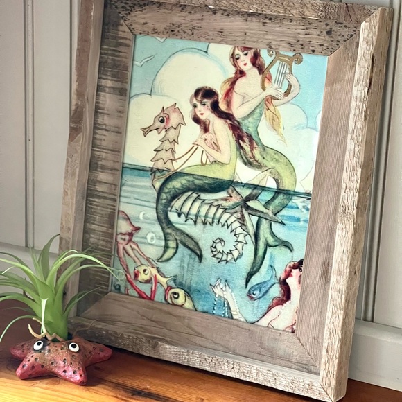 Adorable Starfish Air Plant Holder Ocean Beach Coastal Decor Kids Nursery - Picture 4 of 4